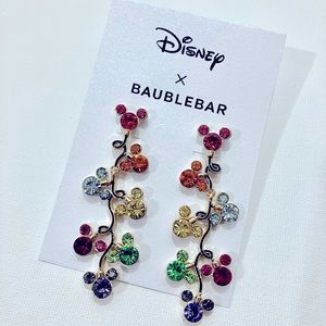 BaubleBar x Disney Mickey Mouse Christmas Holiday Lights Drop Dangle Earrings